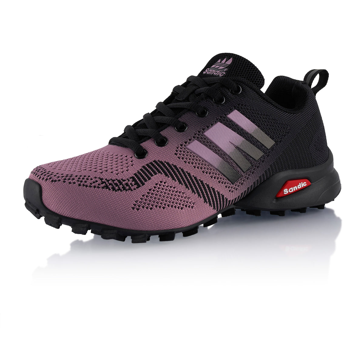 Laufschuhe leichte Wanderschuhe Trekking Sportschuhe – Lila-Schwarz