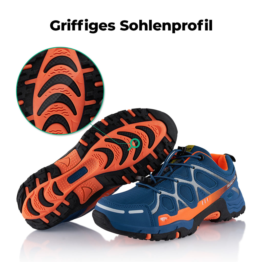 leichte Blau-Orange Wanderschuhe Trekkingschuhe –