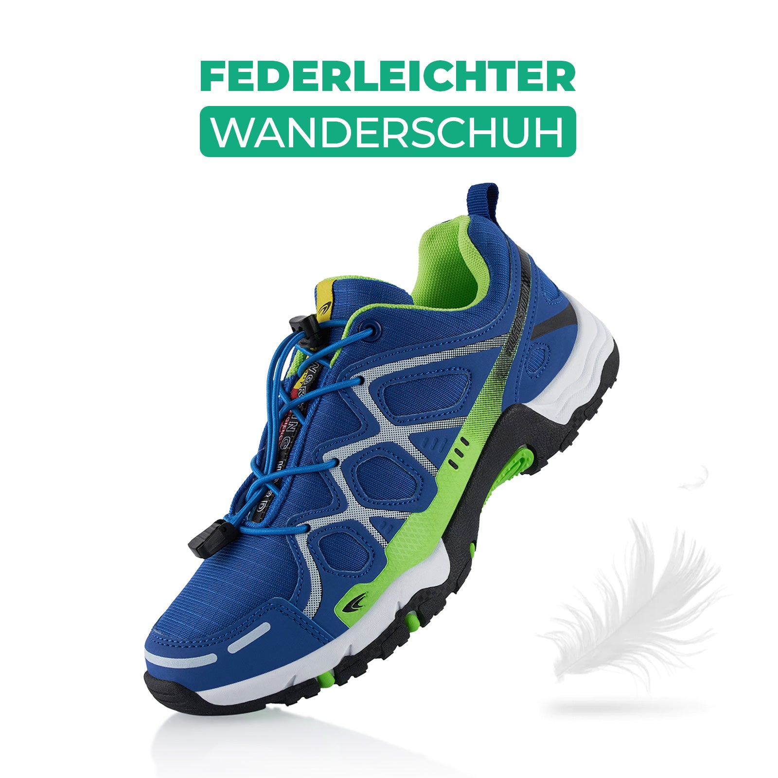 LEKANN Wander- & Laufschuhe Für Damen & Herren – Atmungsaktiv, Leicht, Grau-Blau In Größe 49 EU