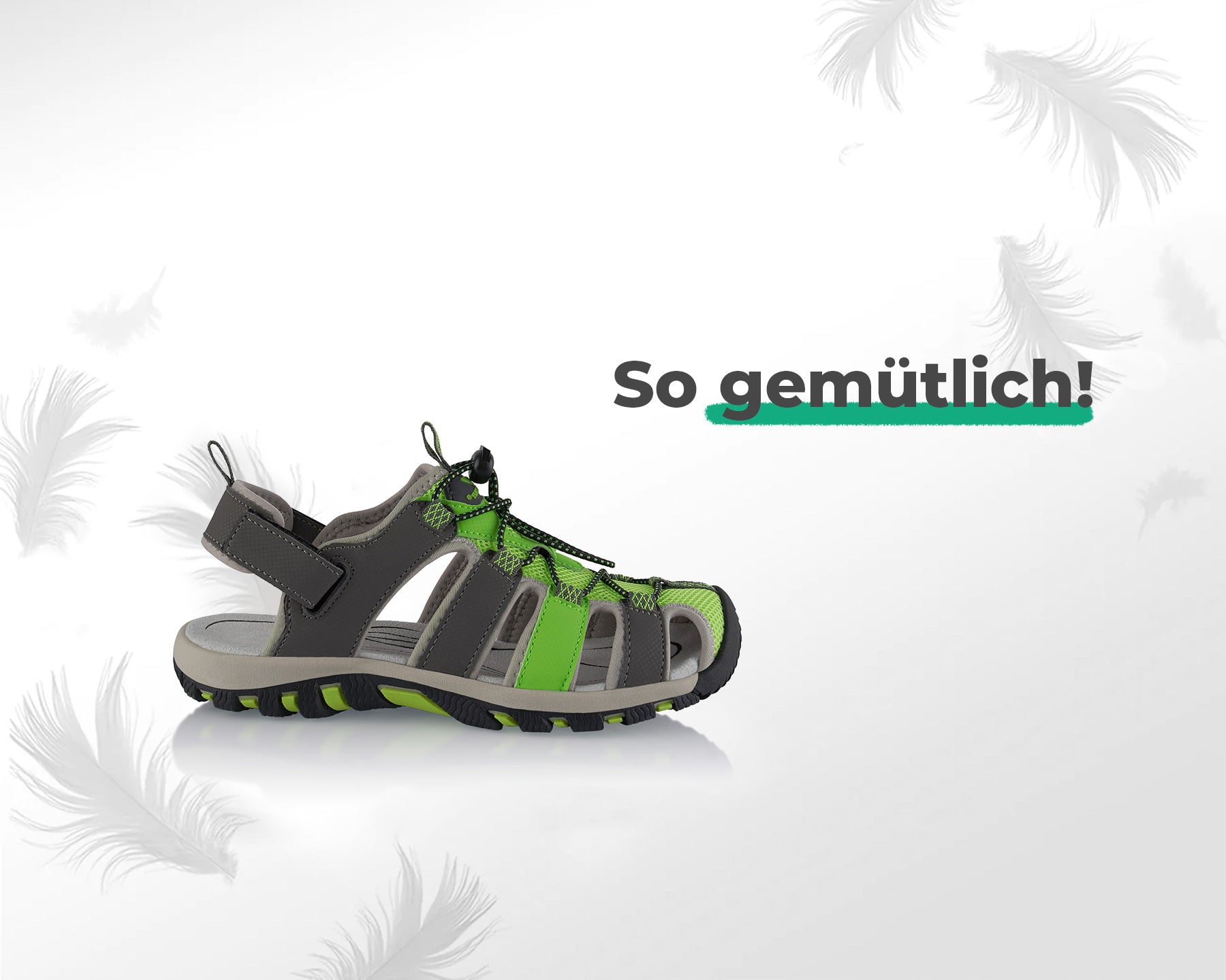 GRITION Wandersandalen Frauen Bequem Geschlossene Z Produktbild-Vorschau 5