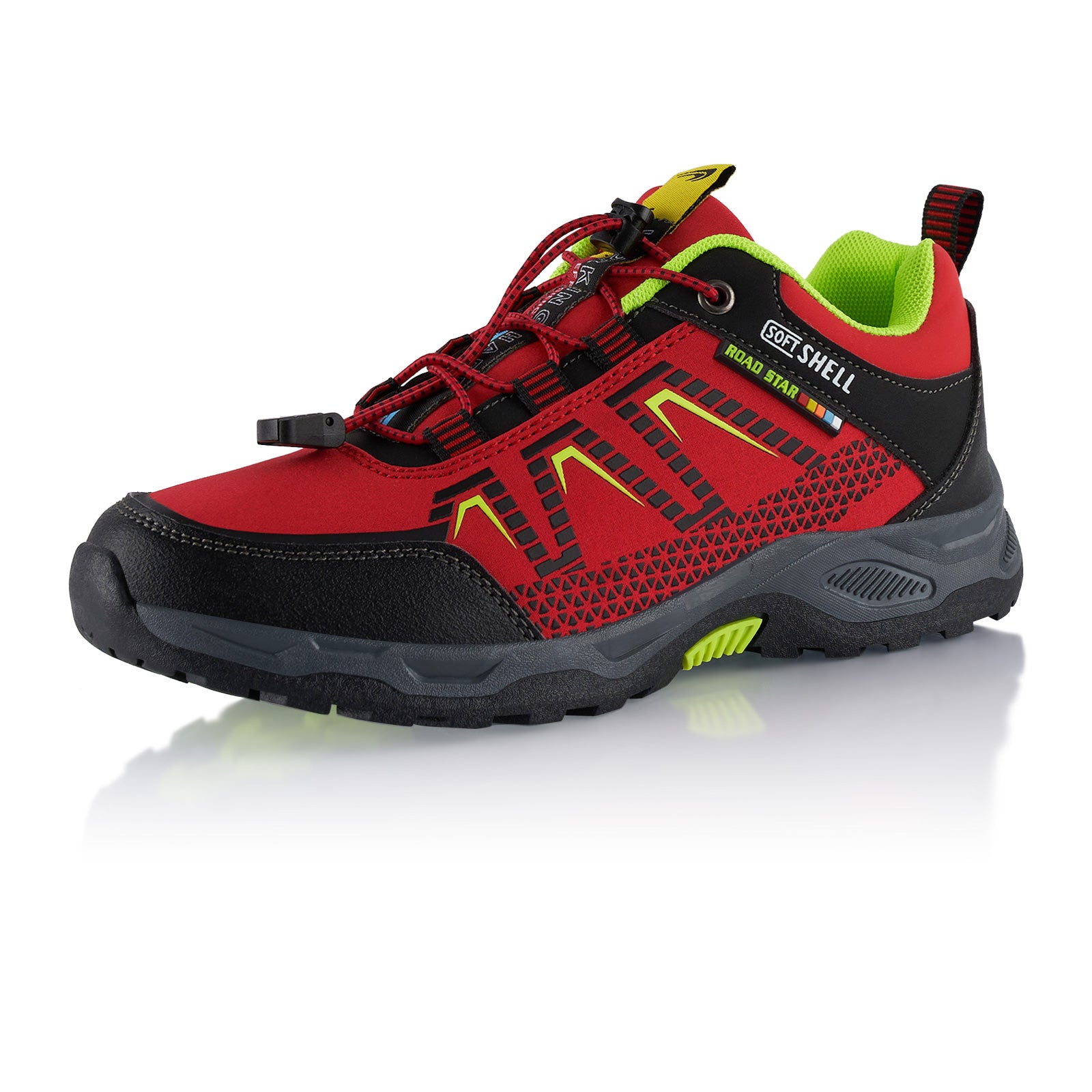schuhe für trekkingrad Wanderschuhe leichte Trekkingschuhe Softshell-Rot-Schwarz
