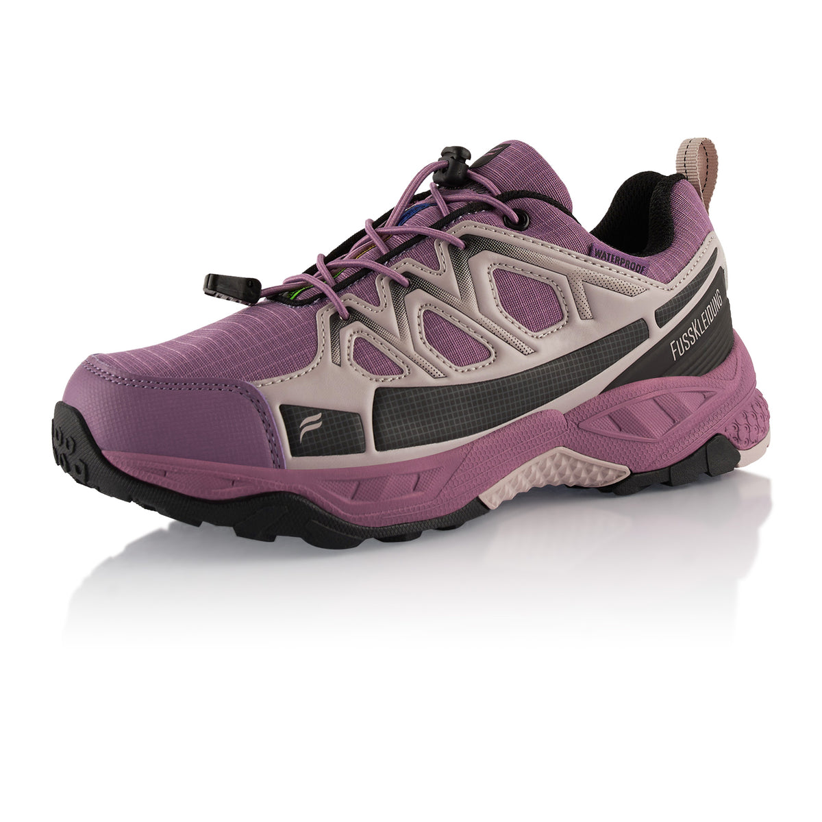 Wanderschuhe Wasserdichte Trekkingschuhe Lila Schwarz