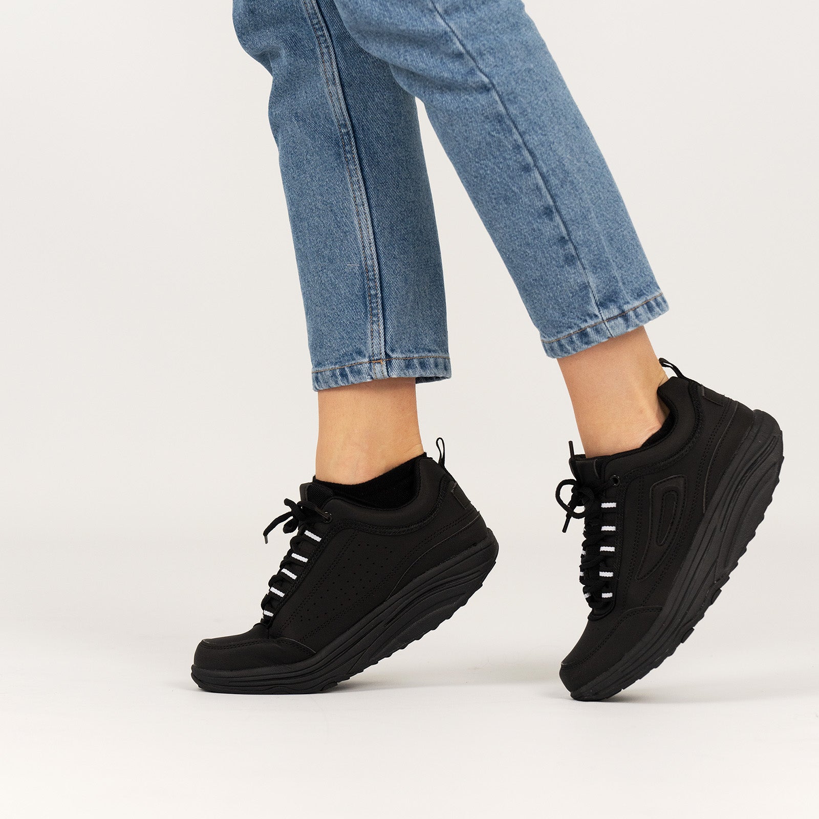 Sneaker Abrollsohle Gesundheitsschuhe Sportschuhe – Türkis