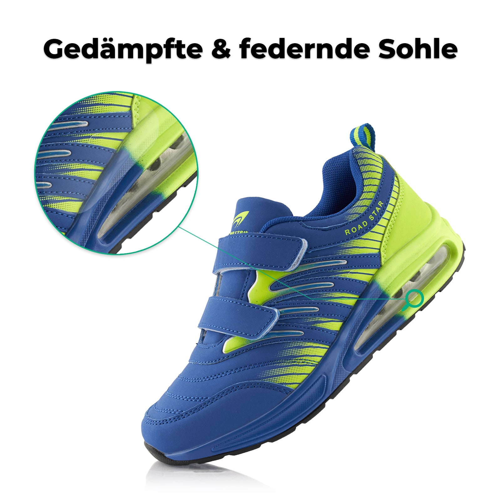 Sneaker Dämpfung Sportschuhe – Blau-Grün